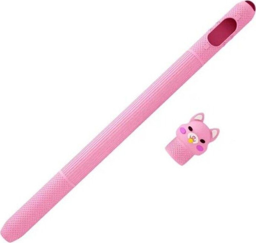 Apple Pencil 2. Nesil Uyumlu Koruyucu Silikon Kılıf Sevimli Kedi Figürlü (Ürün Kalem Değildir)