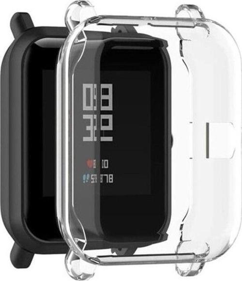 Amazfit Bip Uyumlu 360 Derece Full Koruma Silikon Kılıf