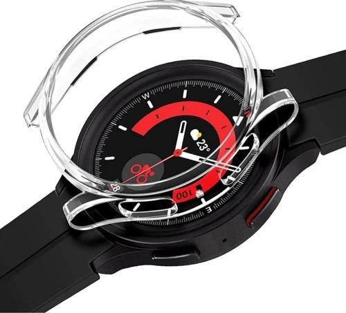 Galaxy Watch 5 Pro (45Mm) Uyumlu Ultra Ince Önü Açık Tpu Silikon Kılıf