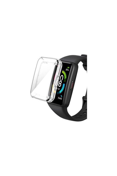 Huawei Band 7 Uyumlu 360 Koruma Ultra Ince Silikon Kılıf