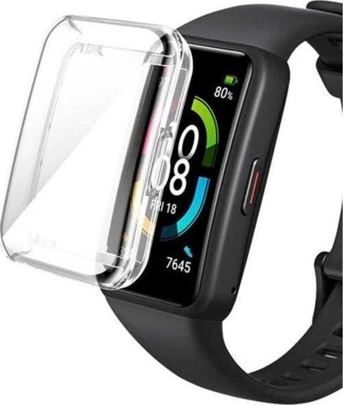 Huawei Band 7 Uyumlu 360 Koruma Ultra Ince Silikon Kılıf