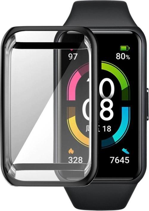 Huawei Band 7 Uyumlu 360 Koruma Ultra Ince Silikon Kılıf