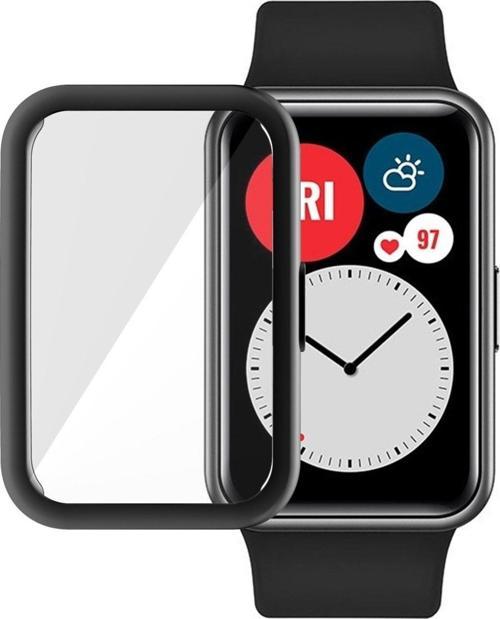 Huawei Watch Fit Uyumlu Silikon Ekran Ve Kasa Koruyucu Kılıf
