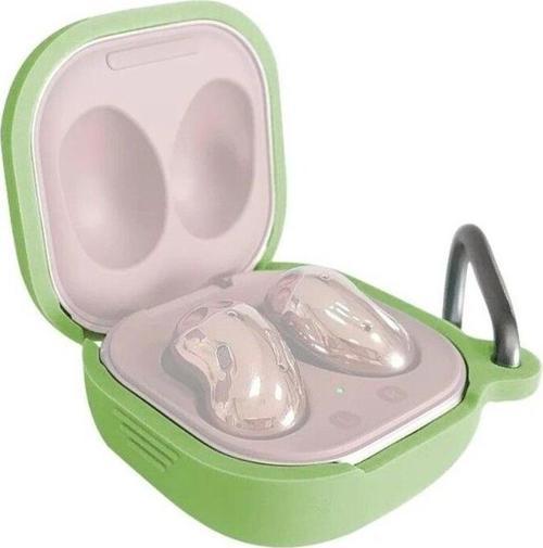 Samsung Galaxy Buds 2 - Buds Pro - Buds 2 Pro Uyumlu Mat Silikon Kılıf+Kanca