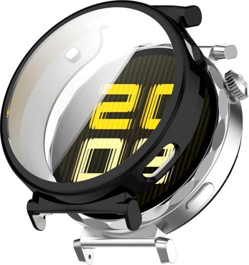 Huawei Watch Gt5 Pro 42Mm Uyumlu Kasa Ekran Koruyucu Silikon Kılıf