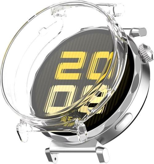 Huawei Watch Gt5 Pro 42Mm Uyumlu Kasa Ekran Koruyucu Silikon Kılıf