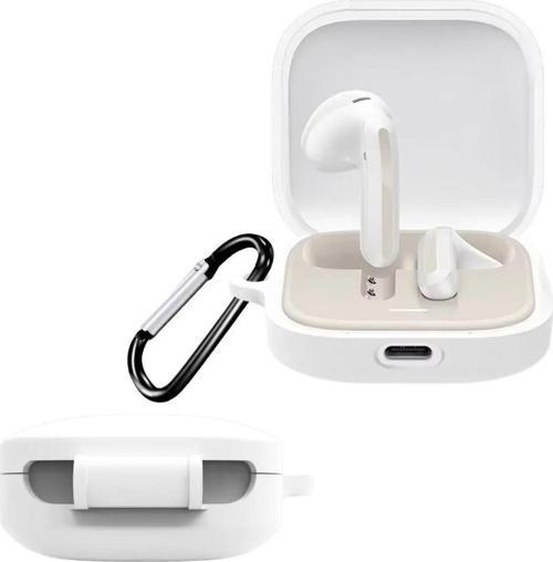 Xiaomi Redmi Buds 6 Active Uyumlu Silikon Kılıf+Kanca