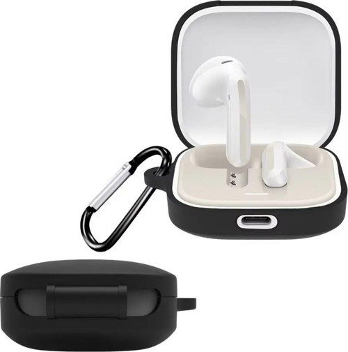 Xiaomi Redmi Buds 6 Active Uyumlu Silikon Kılıf+Kanca