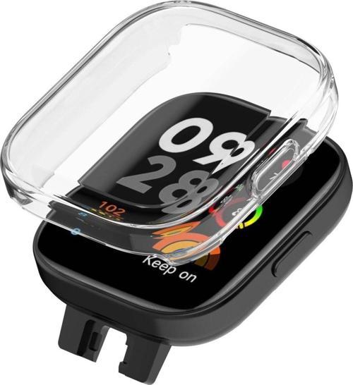 Xiaomi Redmi Watch 3 Lite Uyumlu Silikon Kılıf 360 Full