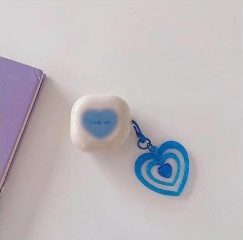 Samsung Galaxy Buds Live - Buds Fe Uyumlu Figürlü Kalp Kılıf