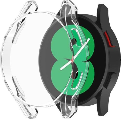 Samsung Galaxy Watch 4 Classic (46Mm) Uyumlu Önü Açık Silikon Koruyucu Kılıf