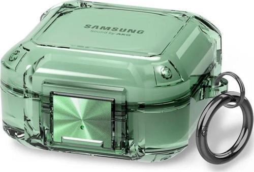 Samsung Buds Live - Buds Fe Uyumlu Transparan Tank Kılıf +Kanca
