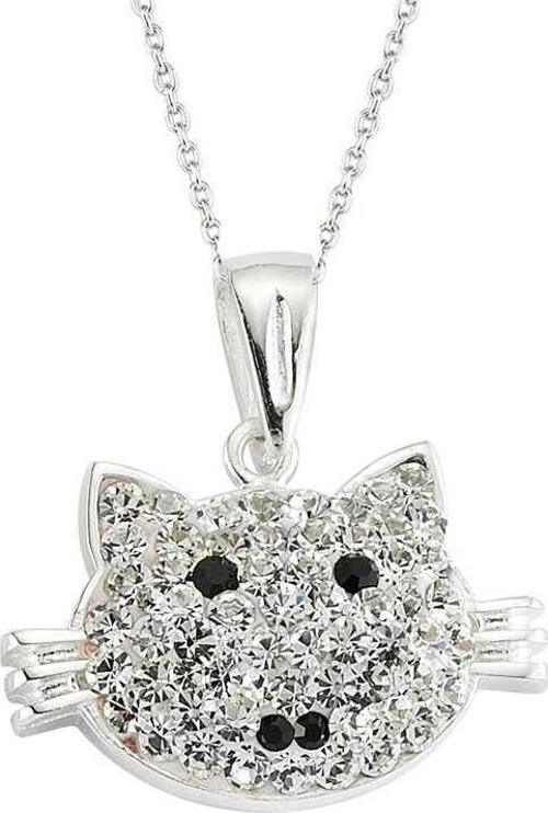Gümüş Kedi Bayan Kolye  SL1568