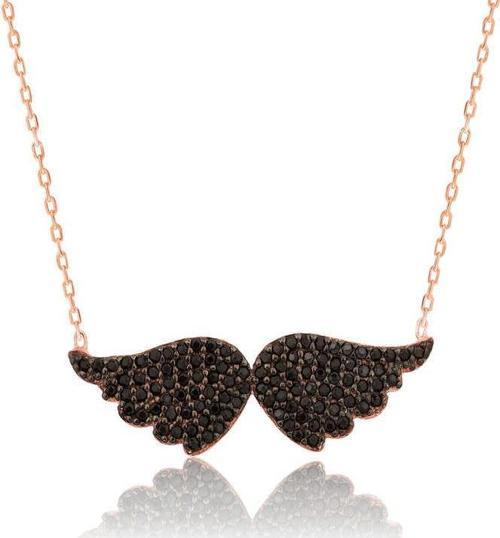 Gümüş Melek Kanadı Bayan Kolye  SL1979