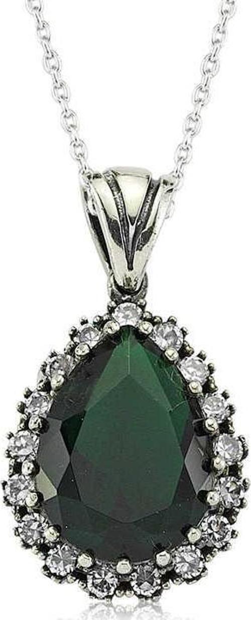 Gümüş Hürrem Sultan Bayan Kolye SL1563