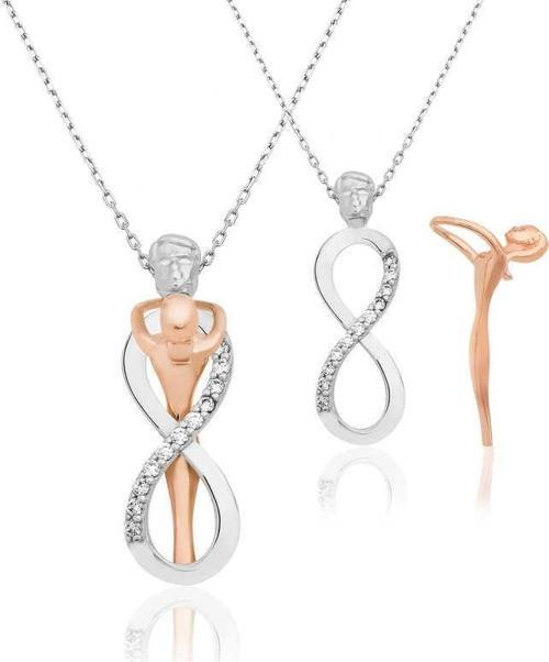 Gümüş Sonsuz Aşk Bayan Kolye  SL2865