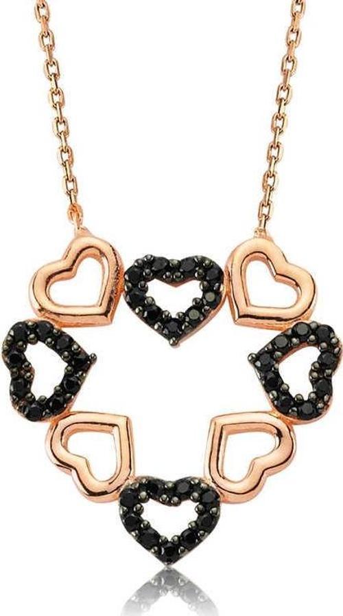 Gümüş Kalpli Aşk Bayan Kolye SL1893