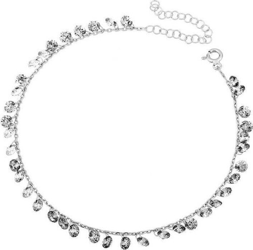 Gümüş Kristal Taşlı Halhal SL5702