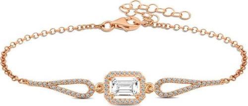 Gümüş Rose Dikdörtgen Baget Bileklik SL3709