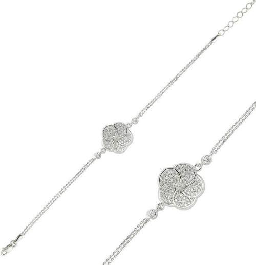 Gümüş Papatya Bayan Bileklik SL1523