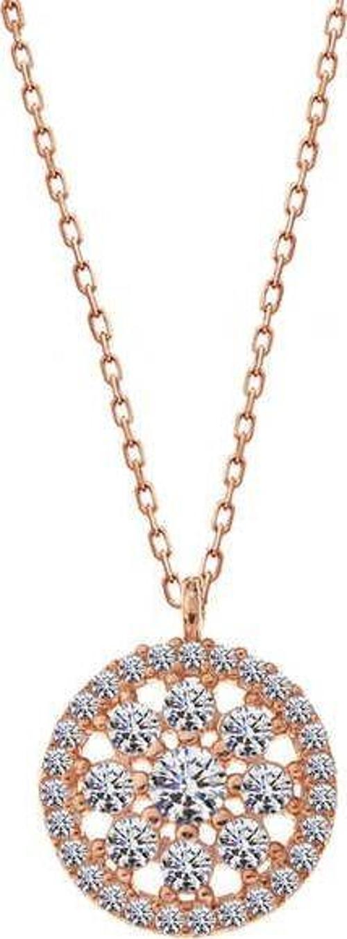 ​Gümüş Rose Çiçek Kadın Kolye  SL5330