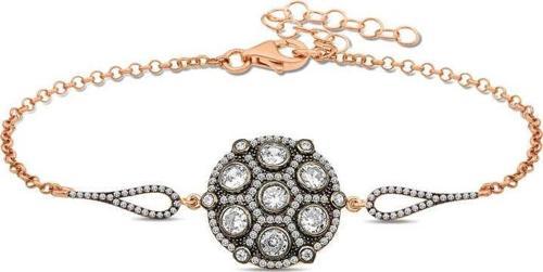 Gümüş Rose Elmas Montür Bileklik  SL3813