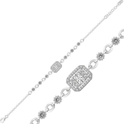 Gümüş Baget Bayan Bileklik SL4361