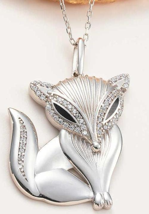 Gümüş Tilki Kadın Kolye SL6043