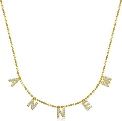​Gümüş Gold Annem Yazılı Bayan Kolye SL4528