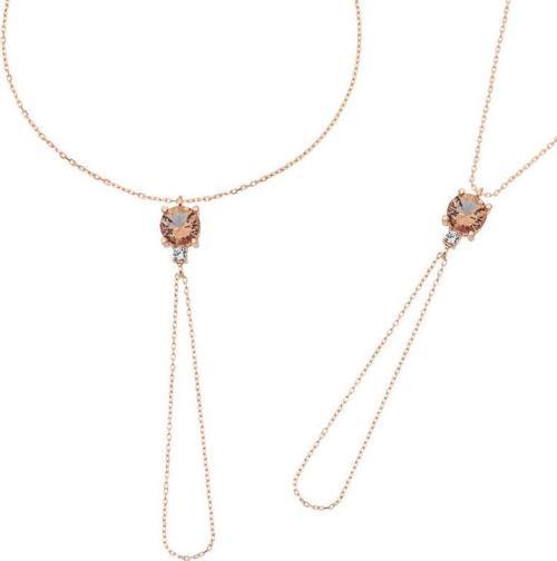 Gümüş Rose Zültanit Taşlı Yuvarlak Şahmeran SL4385
