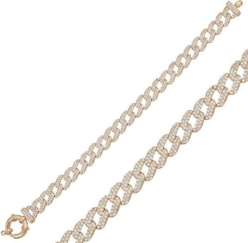Gümüş Rose Taşlı Gurmet Bayan Bileklik  SL4194