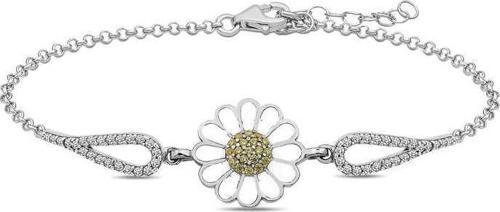 Gümüş Papatya Bileklik SL1528