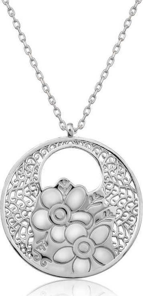 Gümüş Yaşam Çiçeği Kolye SL7395