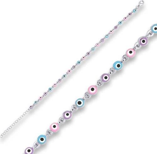 ​Gümüş Nazar Boncuklu Bileklik SL4257