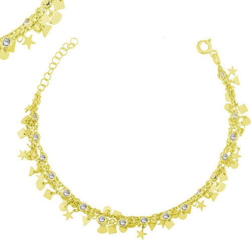Gümüş Gold Şans Bayan Bileklik SL6099