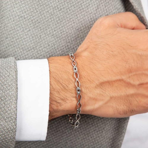 Gümüş Oksitli Erkek Bileklik SL5352