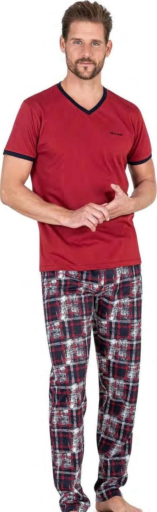 Erkek Kısa Kollu  V Yaka Penye Pijama Takımı