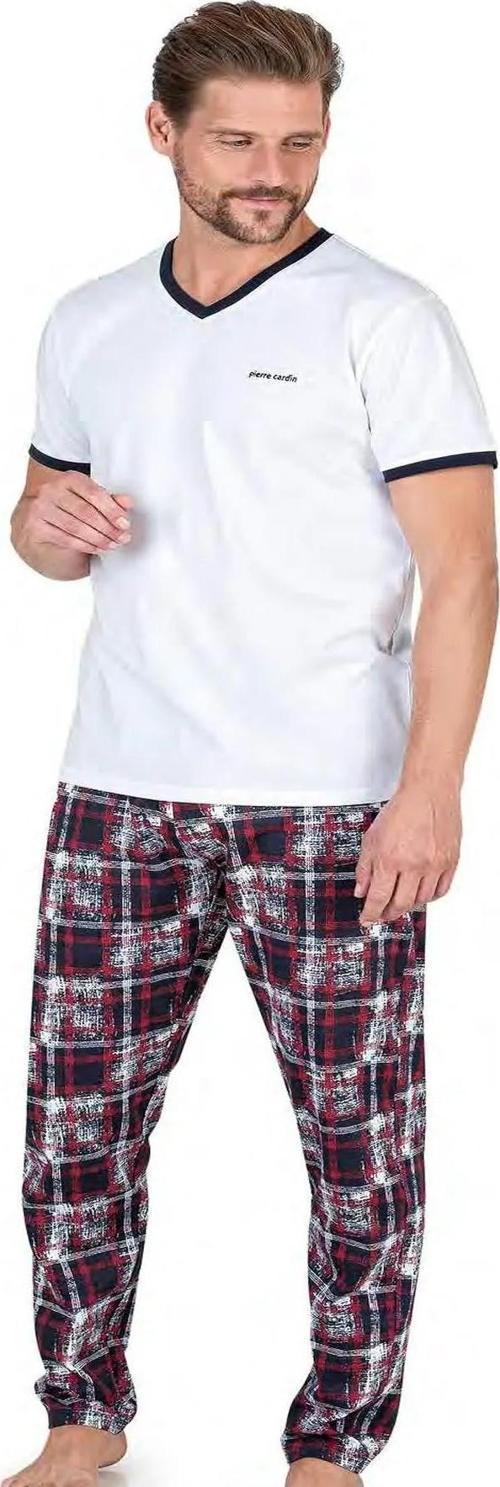 Erkek Kısa Kollu  V Yaka Penye Pijama Takımı