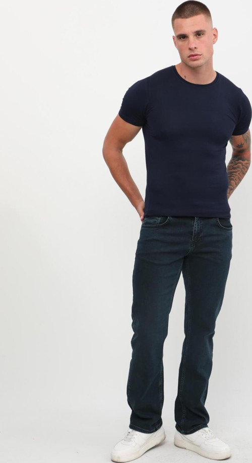 Erkek Likralı Regular Fit Haki Jean Pantolon