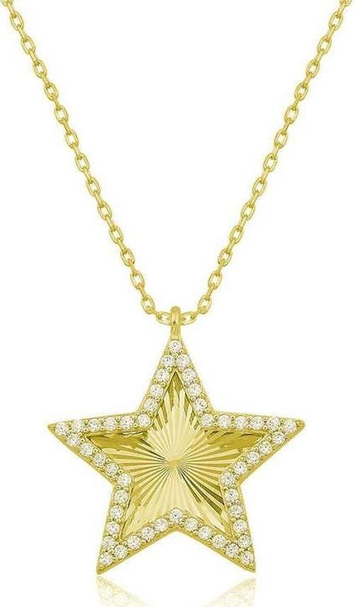 Gümüş Gold Fırfır Desenli Yıldız Kadın SL6961