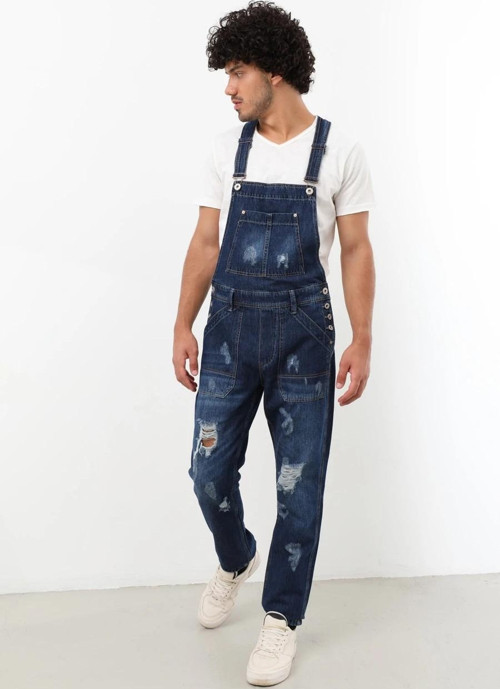 Erkek Jean Tulum Pantolon Lacivert