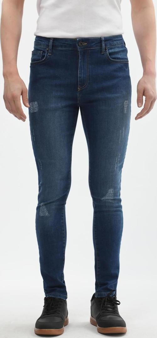 Erkek Koyu Lacivert Straight Fit Jean Pantolon