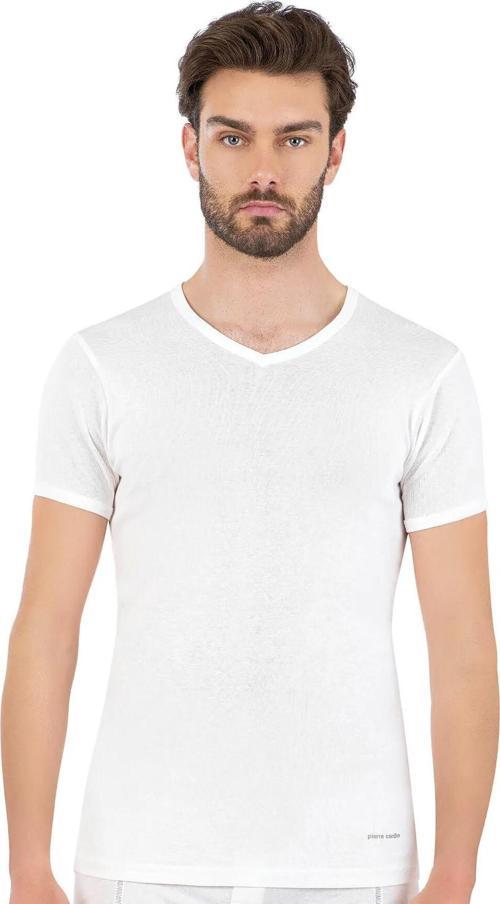 Erkek %100 Pamuk Ribana V Yaka Fanila