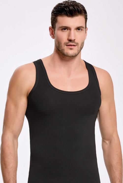 Kalın Askılı Likralı Erkek Atlet