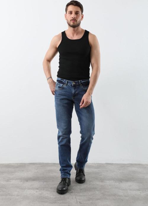 Erkek Jean Pantolon Mavi