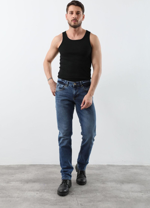 Erkek Jean Pantolon Mavi
