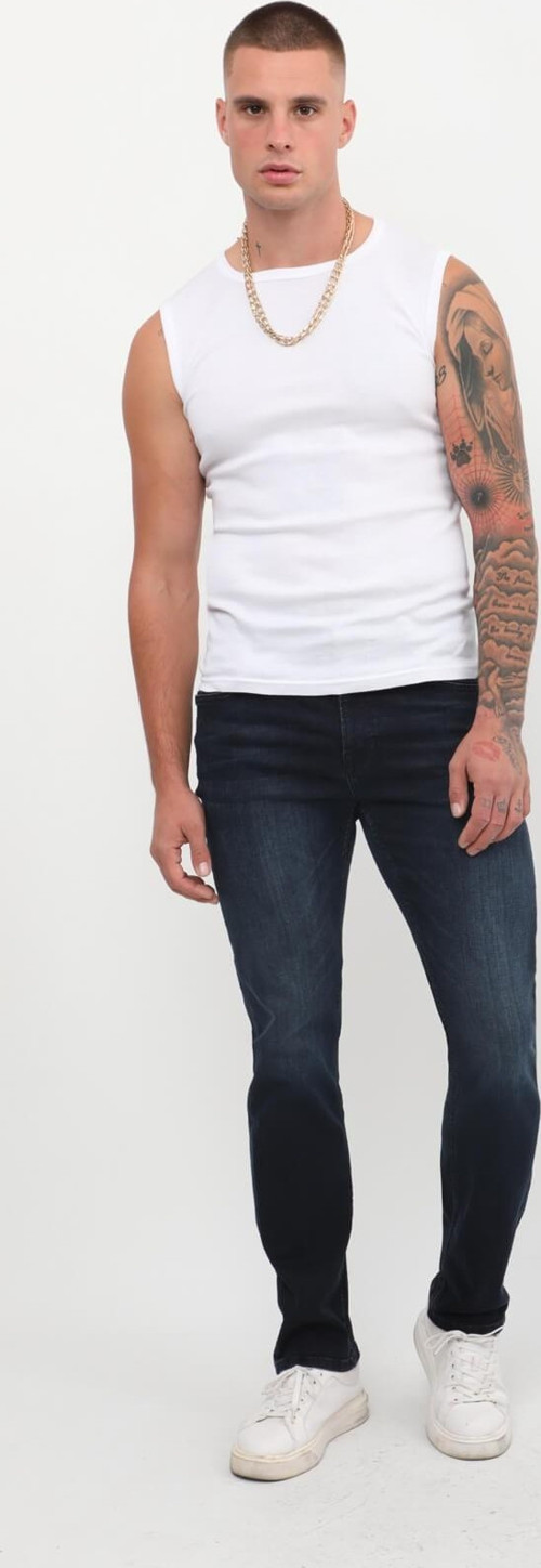 Erkek Koyu Lacivert Jean Pantolon
