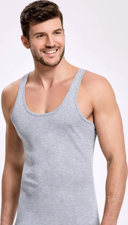 Gri Sporcu Erkek Atlet 3 Adet