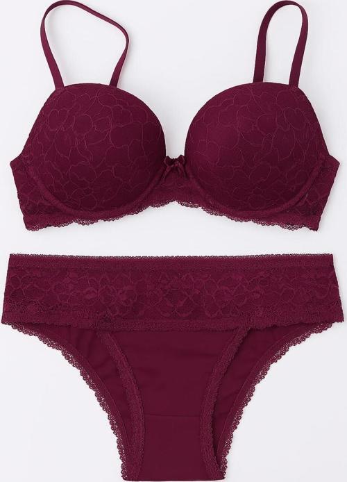 Kadın Lyon Dantelli Push-Up Sütyen Takımı