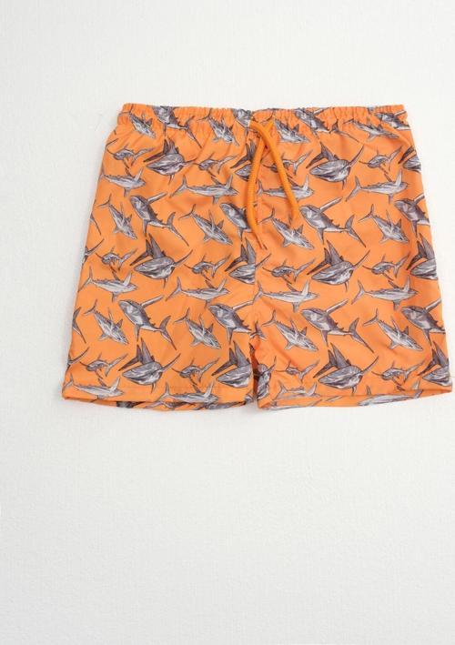 Erkek Çocuk Cepsiz Shark Deniz Şortu